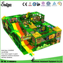 Customize Jungle Forest Design Kids Indoor Playground Toddler Play Area with Big Slide